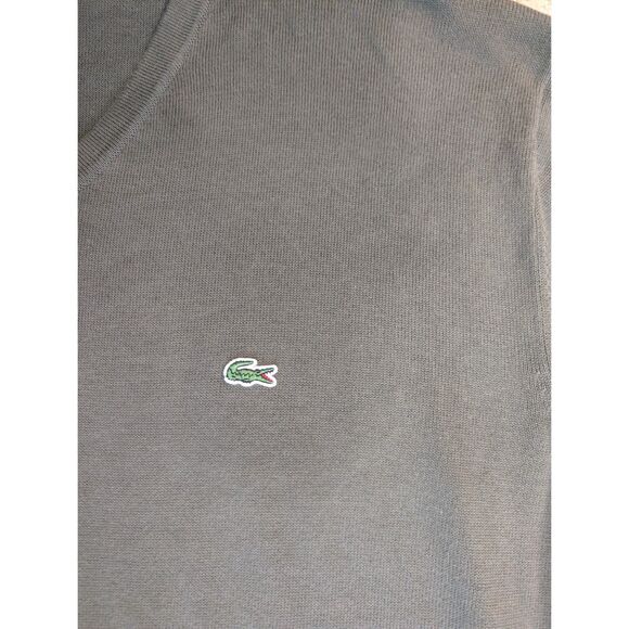Lacoste Sweater Mens 3X 3XL Dark Green V Neck - Picture 3 of 8